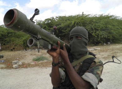 An al-Shabab fighter poses for a photo in late 2010.