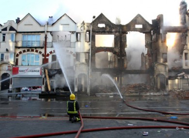 The scene in Croydon, Surrey, this morning following last night's unrest.