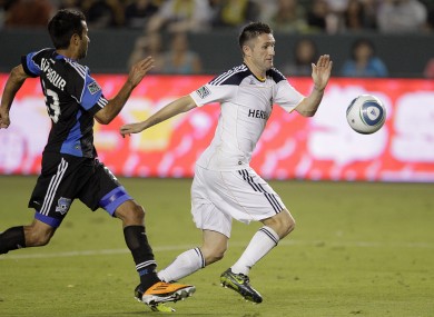 Keane in action for the Galaxy earlier this season.