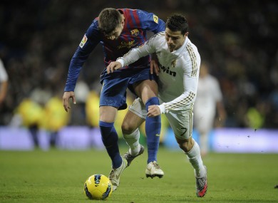 Ronaldo's boots had little effect against Real Madrid on Saturday.