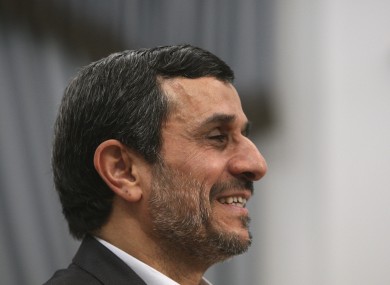 Iranian president Mahmoud Ahmadinejad: the new Iranian missile is an upgrade of an older one with a 200km range.