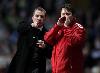 Brendan Rodgers travels to Bolton