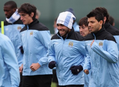 Tevez recently returned to training with City.