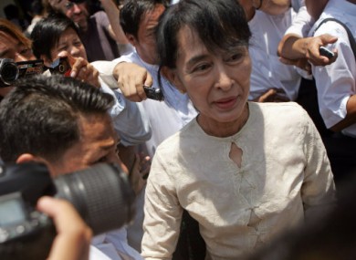 Aung San Suu Kyi.