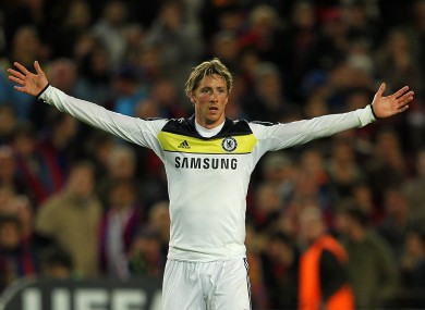 Fernando Torres celebrates the goal that sealed Chelsea's place in the Champions League final.