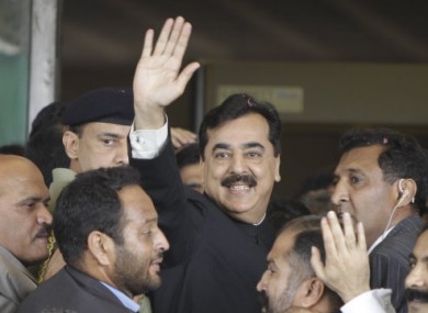 Prime Minister Yousuf Raza Gilani.