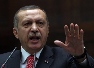 Turkey's Prime Minister Recept Tayyip Erdogan.