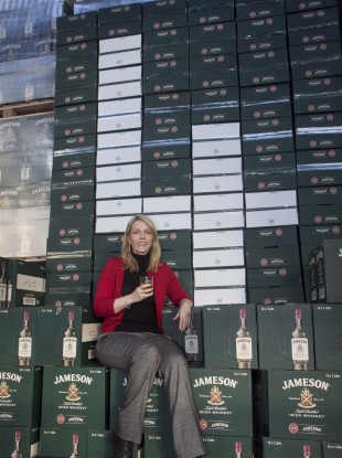 Irish Distillers Pernod Ricard CEO Anna Malmhake at the Jameson bottling plant at Fox and Geese, Dublin