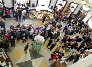 People queue at the GPO in Dublin to send Christmas mail earlier this week