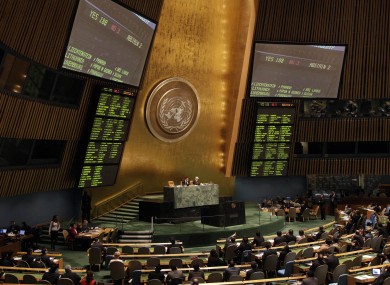 File photo of the United Nations General Assembly.