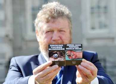 James Reilly launches the plain packaging plan earlier this year