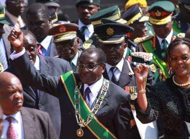 Mugabe arrives for today's event