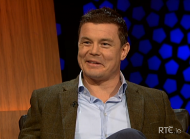 Brian O'Driscoll spoke about rugby, retirement and fatherhood on the Late Late Show.