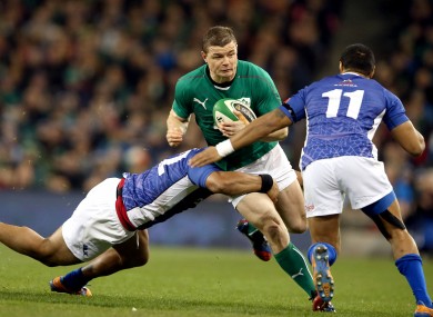 Brian O'Driscolls made Ireland cap 126 against Samoa today.