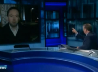 Bryan Dobson with economist Ronan Lyons on the Six One News last night