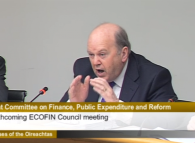 Finance Minister Michael Noonan tackles more committee hearings today
