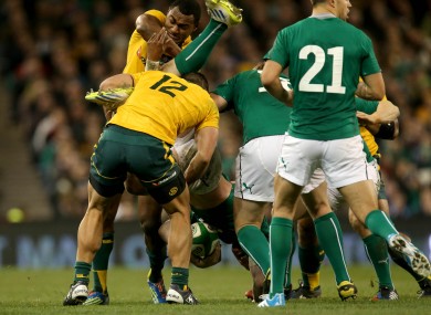 The tackle for which Kuridrani has been suspended.