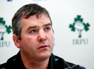Ireland Wolfhounds head coach Anthony Foley.