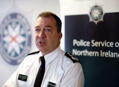 Police Service of Northern Ireland Chief Constable Matt Baggott
