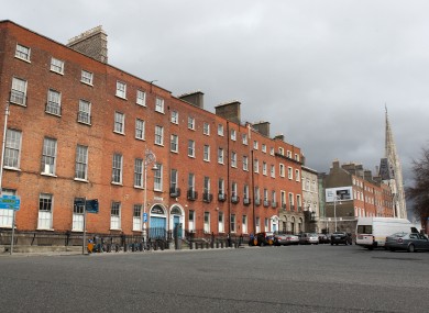 Georgian houses on Parnell Square in Dublin.