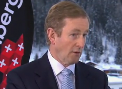 Taoiseach Enda Kenny at Davos