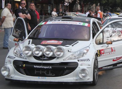 Breen pictured driving a Peugeot 207 in 2012.