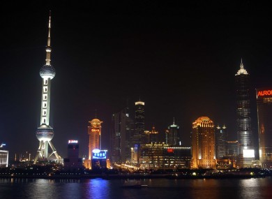 The skyline of Shanghai