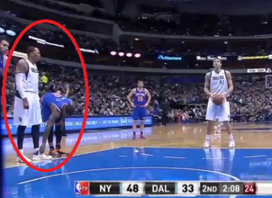 Smith: was caught on camera untying Shawn Marion's laces.