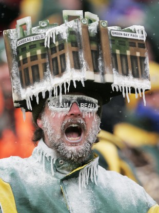 It wasn't quite that cold in Green Bay last night but it was close.
