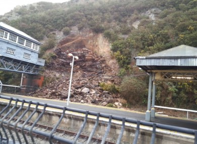 Picture taken last week after the landslide.