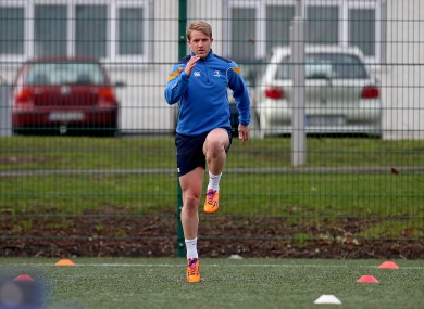 Luke Fitzgerald trained with Leinster last week but missed Friday's game with Dragons.