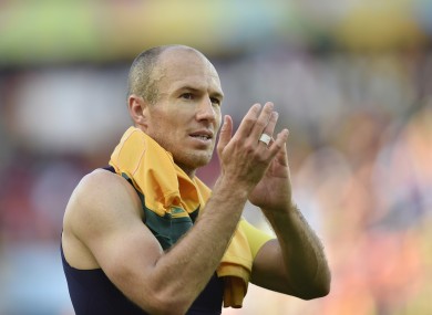 Robben has been one of the standout players in the tournament so far.