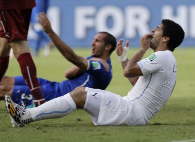 FIFA are looking at Suarez's clash with Chiellini.