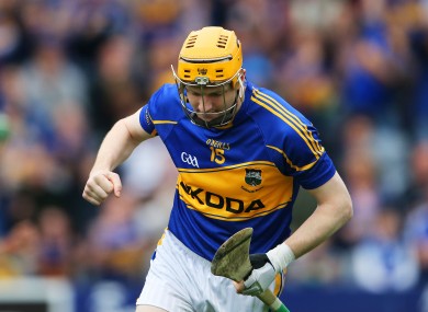 Tipperary's Lar Corbett celebrates scoring the opening goal.